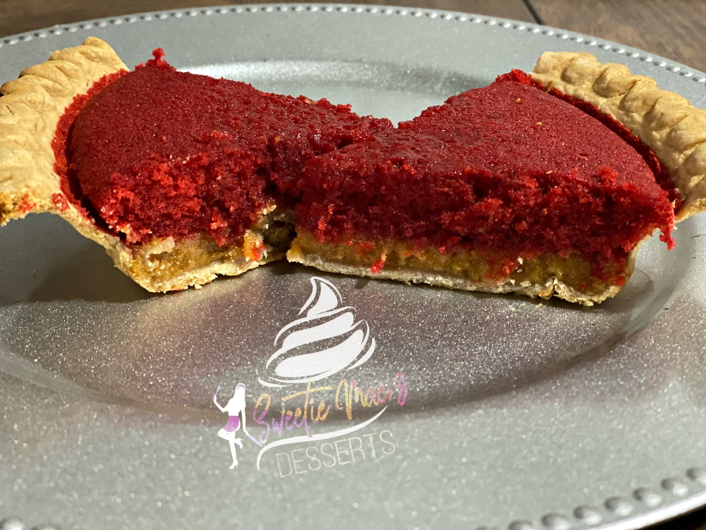 Red Velvet Sweet Potato Pie