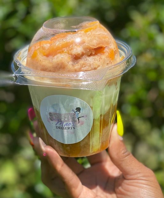 Peach Cobbler Cheesecake Cup